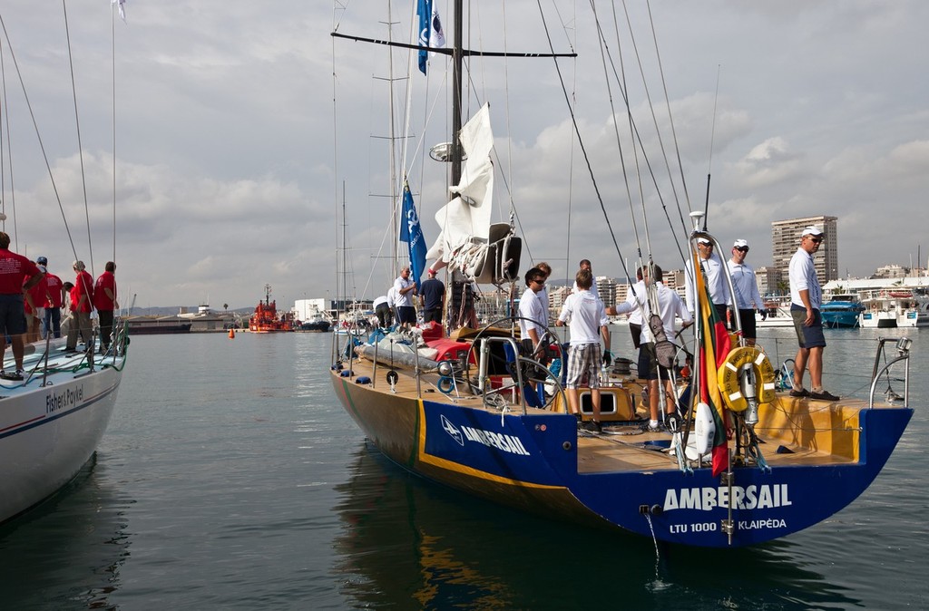 The build-up to the start of the first days racing for the Volvo Ocean Race Legends Regatta in Alicante, prior to the start of the Volvo Ocean Race 2011-12.  © Ian Roman/Volvo Ocean Race http://www.volvooceanrace.com