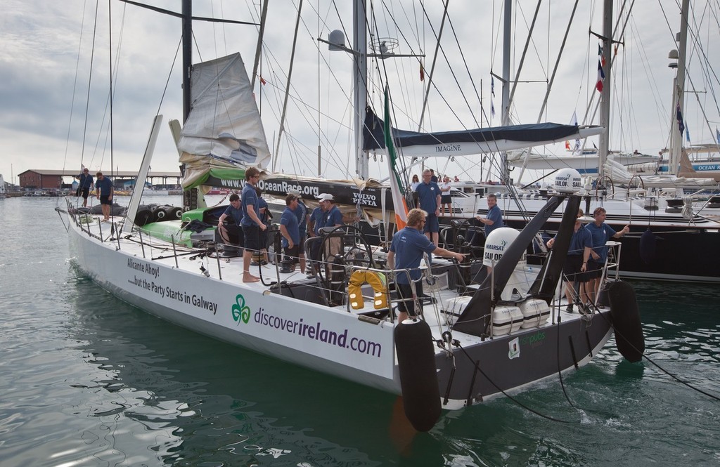 The build-up to the start of the first days racing for the Volvo Ocean Race Legends Regatta in Alicante, prior to the start of the Volvo Ocean Race 2011-12.  © Ian Roman/Volvo Ocean Race http://www.volvooceanrace.com