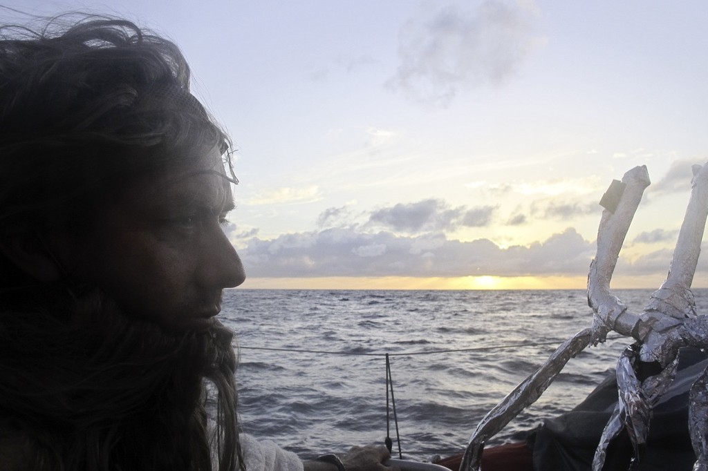 King Neptune crossing the equator CAMPER with Emirates Team New Zealand during leg 1 of the Volvo Ocean Race 2011-12, from Alicante, Spain to Cape Town, South Africa.  © Hamish Hooper/Camper ETNZ/Volvo Ocean Race