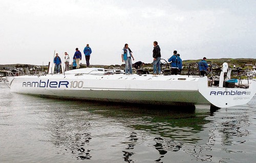 Rambler100 moored in Baltimore. Anne Minahane © SW