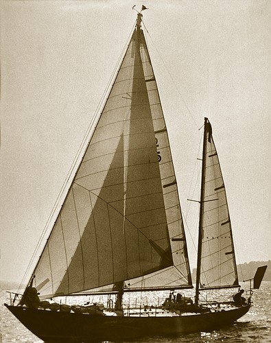 Circa 1970: The 59ft ketch ’British Steel’  © Chay Blyth Archive/PPL