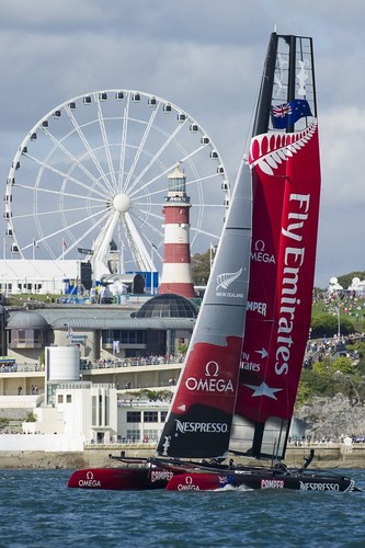 Emirates Team New Zealand, Day three of the America’s Cup World Series regatta in Plymouth. 14/9/2011 © Chris Cameron/ETNZ http://www.chriscameron.co.nz