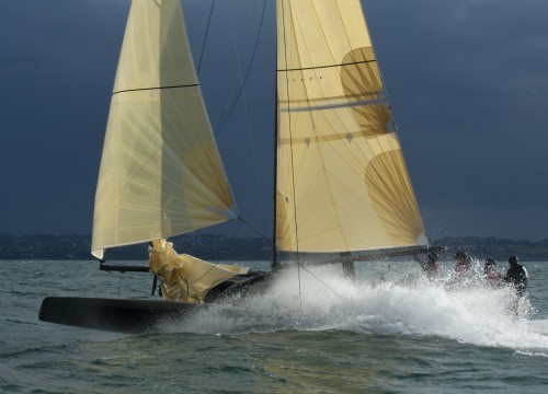 SL33’s were originally designed as lake boats, and have been beefed up for testing © Emirates Team New Zealand http://www.etnzblog.com