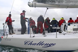 Lou Abrahams' Challenge, with Lou in the pushpit. - Melbourne to Geelong photo copyright  John Curnow taken at  and featuring the  class