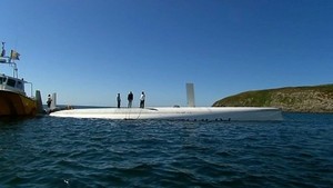 Rambler 100 about to be righted in Barley Cove bay, Co Cork photo copyright SW taken at  and featuring the  class