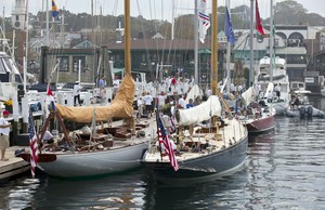12 Meters at Bannister’s Wharf during the 2011 12 Metre North American Championships photo copyright Billy Black http://www.BillyBlack.com taken at  and featuring the  class