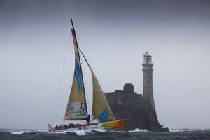 Fastnet Rock, 2011 Rolex Fastnet Race photo copyright  Rolex/Daniel Forster http://www.regattanews.com taken at  and featuring the  class