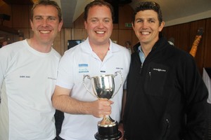 2011 Champions l-r Nigel Wakefield, Joe Llewellyn, Ben Vines - Laser SB3 Nationals Championships 2011 photo copyright Laser SB3 taken at  and featuring the  class