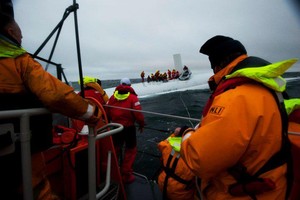 299117 206073732779050 130926090293815 515409 1703581 n - Rambler 100 capsize Fastnet Rock August 2011 photo copyright Nigel Millard/RNLI Baltimore http://www.baltimorelifeboat.ie/ taken at  and featuring the  class