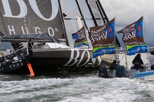 Hugo Boss finishes second - Transat Jacques Vabre 2011 photo copyright Alexis Courcoux taken at  and featuring the  class