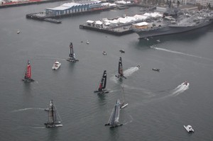 America&rsquo;s Cup World Series San Diego - day 1 photo copyright Christophe Favreau http://christophefavreau.photoshelter.com/ taken at  and featuring the  class