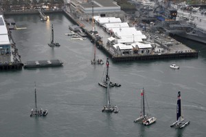 America&rsquo;s Cup World Series San Diego - day 1 photo copyright Christophe Favreau http://christophefavreau.photoshelter.com/ taken at  and featuring the  class