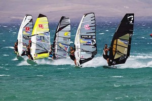 All in a row - PWA Sotavento Fuerteventura Grand Slam 2011 photo copyright  John Carter / PWA http://www.pwaworldtour.com taken at  and featuring the  class