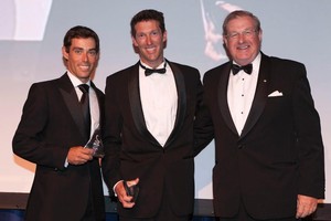 At the YA Awards Ceremony collecting the Overall ISAF Sailing World Cup for 2011 photo copyright  Andrea Francolini Photography http://www.afrancolini.com/ taken at  and featuring the  class