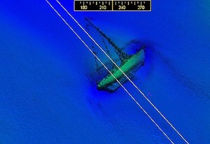 Brisbane sunken yacht hydrographic image photo copyright  SW taken at  and featuring the  class