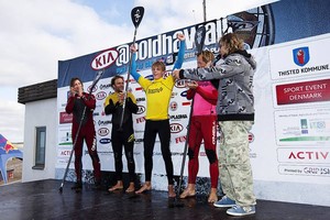 Casper wins the SUP competition - PWA KIA Cold Hawaii World Cup 2011 Day 5 photo copyright PWA World Tour http://www.pwaworldtour.com taken at  and featuring the  class