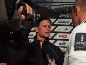 Chris Draper interviewed after racing photo copyright ACEA - Photo Gilles Martin-Raget http://photo.americascup.com/ taken at  and featuring the  class