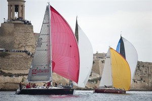 Class 4 after start - Rolex Middle Sea Race 2011 photo copyright  Rolex/ Kurt Arrigo http://www.regattanews.com taken at  and featuring the  class