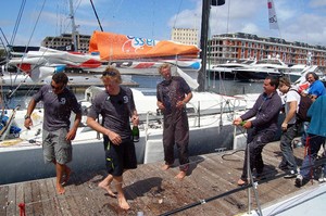 Financial Crisis takes third, Cessna Citation takes fourth in Leg 1 - Global Ocean Race 2011-12 photo copyright Oliver Dewar /Global Ocean Race http://www.globaloceanrace.com taken at  and featuring the  class