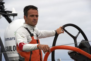 Groupama 4 leaves Lorient to sail to Alicante before the start of the Volvo Ocean Race 2011-12 photo copyright Yvan Zedda http://www.zedda.com. taken at  and featuring the  class