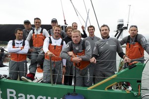 Groupama 4 leaves Lorient to sail to Alicante before the start of the Volvo Ocean Race 2011-12 photo copyright Yvan Zedda http://www.zedda.com. taken at  and featuring the  class