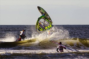 Kauli Seadi Tow Out Surfing - PWA Reno World Cup Sylt Grand Slam 2011 photo copyright PWA World Tour http://www.pwaworldtour.com taken at  and featuring the  class