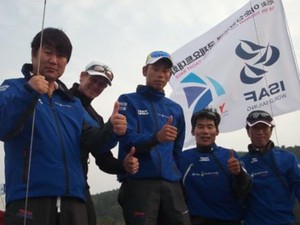 Kim Dong-Young and Team Korea crew - Yi Sun-Sin Cup 2011 photo copyright Team Korea taken at  and featuring the  class