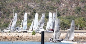 F18 preparing for Monday’s races - 2011 SeaLink Magnetic Island Race Week photo copyright  SW taken at  and featuring the  class