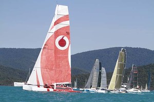 Multihull race start photo copyright Teri Dodds - copyright http://www.teridodds.com taken at  and featuring the  class