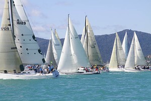 IRC Racing set off for the 34 nm Pine Island Race - Airlie Beach 22nd Annual Race Week 2011 photo copyright Teri Dodds - copyright http://www.teridodds.com taken at  and featuring the  class