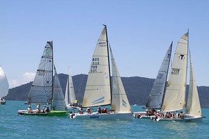 Bloke's World are still on the podium - Meridien Marinas Airlie Beach 22nd Annual Race Week 2011 photo copyright Teri Dodds - copyright http://www.teridodds.com taken at  and featuring the  class