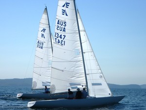 North Sails Etchells Tuning Guide two boat testing September 2011 photo copyright North Sails Australia http://www.northsails.com.au taken at  and featuring the  class