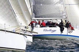 Challenge at race start - ORCV Winter Series 2011, Melbourne, Victoria photo copyright Teri Dodds - copyright http://www.teridodds.com taken at  and featuring the  class