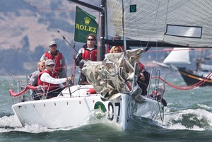 Deneen Demourkas, doing what she does best photo copyright  Rolex/Daniel Forster http://www.regattanews.com taken at  and featuring the  class