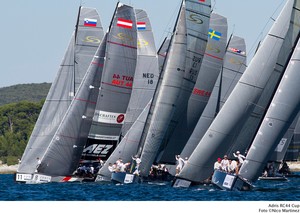 RC44 fleet - RC44 World Championship 2011 photo copyright Nico Martinez http://www.nicomartinez.com taken at  and featuring the  class