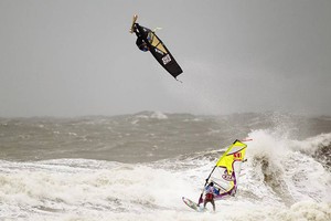 Rocket air from Adam Lewis - PWA KIA Cold Hawaii World Cup 2011 Day 2 photo copyright PWA World Tour http://www.pwaworldtour.com taken at  and featuring the  class