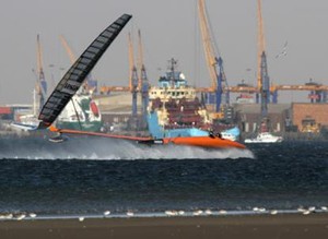 Sailrocket 2 - getting used to 50 knots 10 photo copyright Vestas Sailrocket - copyright http://www.sailrocket.com taken at  and featuring the  class
