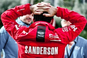 Team Sanya skipper Mike Sanderson photo copyright Tim Stonton/Volvo Ocean Race taken at  and featuring the  class