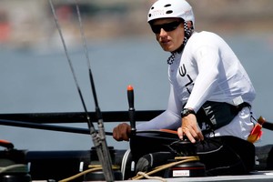 The America's Cup World Series regatta (AC World Series) is taking place in the port city of Cascais, Portugal known for great sailing conditions. This is the AC45 wing-sailed catamaran's  first-ever competition.
Photo Credit must read ©Bob Grieser/OUTSIDEIMAGES.COM or a 50 Euro fee is charged photo copyright Bob Grieser/Outside Images www.outsideimages.com taken at  and featuring the  class