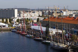 Ambiance sur le village de la Transat Jacques Vabre 2011 - Le Havre le 23/10/2011 photo copyright Alexis Courcoux taken at  and featuring the  class