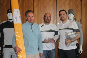 l-r Craig Burlton, Stephen White, Adam Heeley, 2nd Overall ZHIK Laser SB3 UK Nationals 2011 - Laser SB3 Nationals Championships 2011 photo copyright Laser SB3 taken at  and featuring the  class