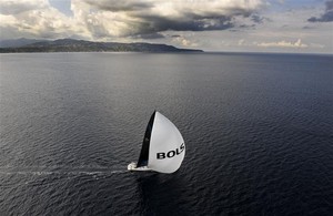 MED SPIRIT, FRA, exiting the Strait of Messina - Rolex Middle Sea Race 2011 photo copyright  Rolex/ Kurt Arrigo http://www.regattanews.com taken at  and featuring the  class
