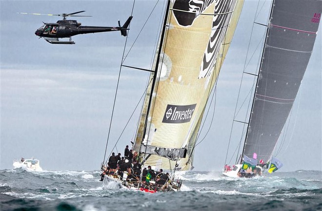 Investec Loyal follows Wild Oats XI - Rolex Sydney Hobart ©  Rolex/ Kurt Arrigo http://www.regattanews.com