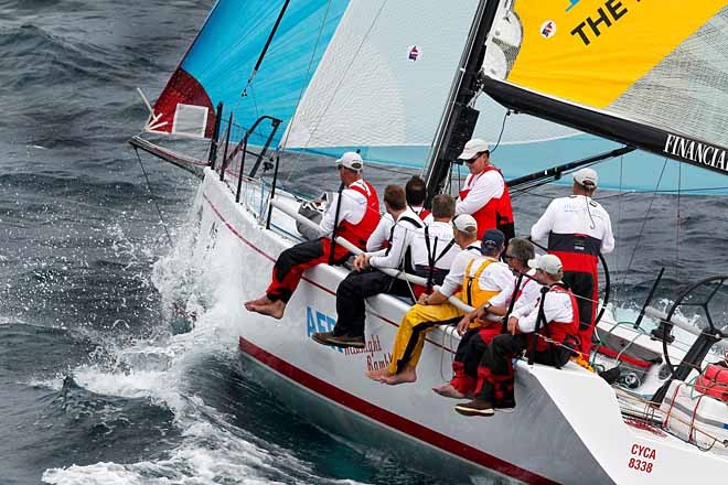 Ed Saltis’s AFR Midnight Rambler at the start of the Rolex Sydney Hobart Yacht Race 2011  © Howard Wright /IMAGE Professional Photography http://www.imagephoto.com.au