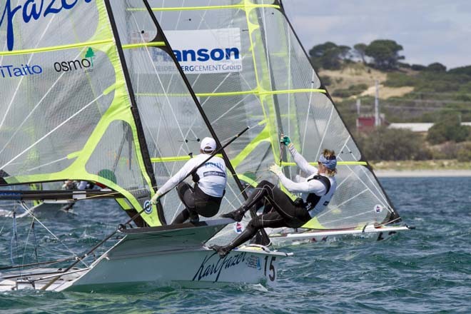 Lauri Lehtinen and Kalle Bask during the Perth 2011 ISAF Sailing World Championships ©  Alex McKinnon Photography http://www.alexmckinnonphotography.com