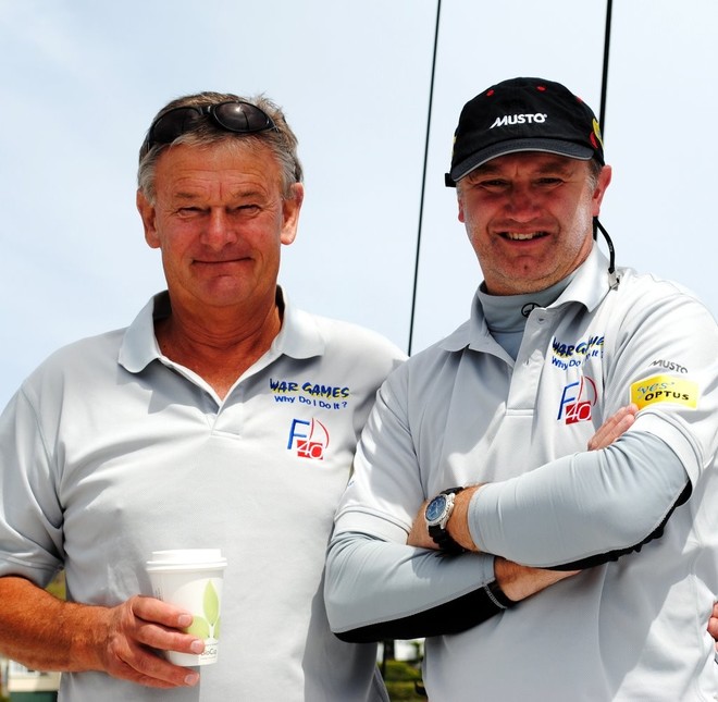 Wayne Banks-Smith (Left) and John Lawrence - Launceston to Hobart Yacht Race 2011 ©  Andrea Francolini Photography http://www.afrancolini.com/
