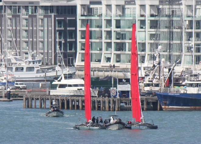 SL-33’s using the same height wingsails © Ben Gladwell http://www.sail-world.com/nz