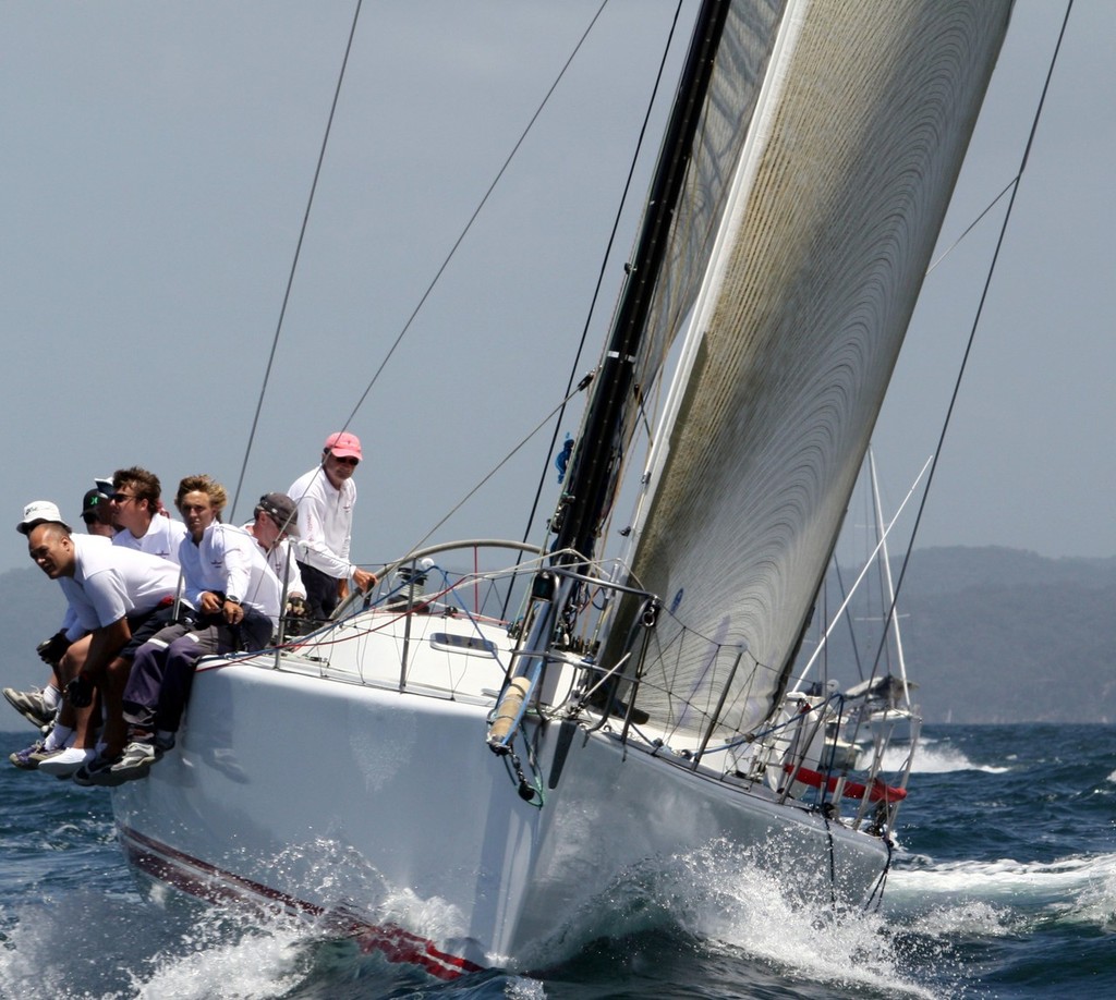 Richard Hudson, skipper of the Farr45 'Pretty Woman', one of the line honours and handicap contenders - Pittwater & Coffs Harbour Regatta 2012 photo copyright Howard Wright /IMAGE Professional Photography http://www.imagephoto.com.au taken at  and featuring the  class