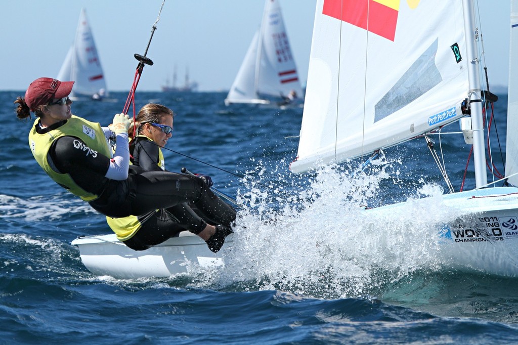 ESP, Tara Pacheco and Berta Betanzos - Perth 2011 ISAF Sailing World Championships ©  Alex McKinnon Photography http://www.alexmckinnonphotography.com