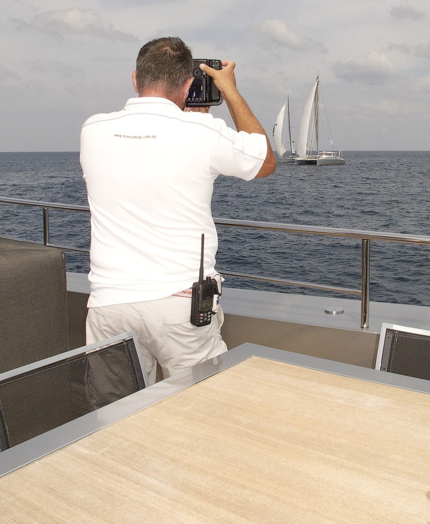 Asia Superyacht Rendezvous 2011 - working on a 40m camera boat photo copyright Guy Nowell http://www.guynowell.com taken at  and featuring the  class